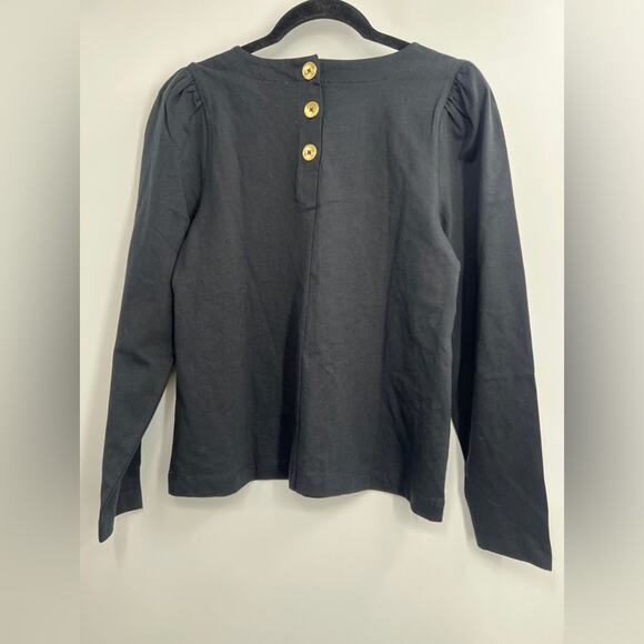 J.Crew Puff-sleeve button-back top - Picture 4 of 5